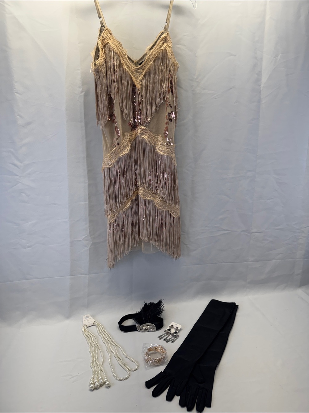 Women's 20' Flapper 6 PC Costume Set SZ Small